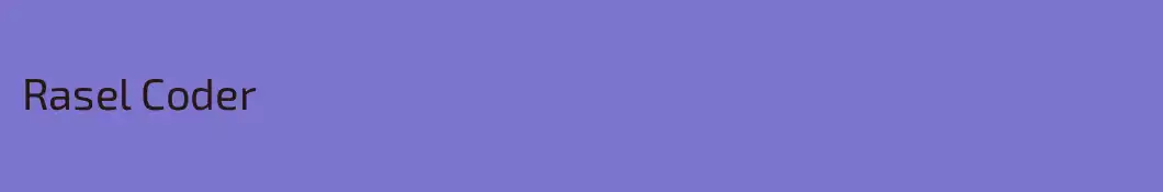 Rasel Coder